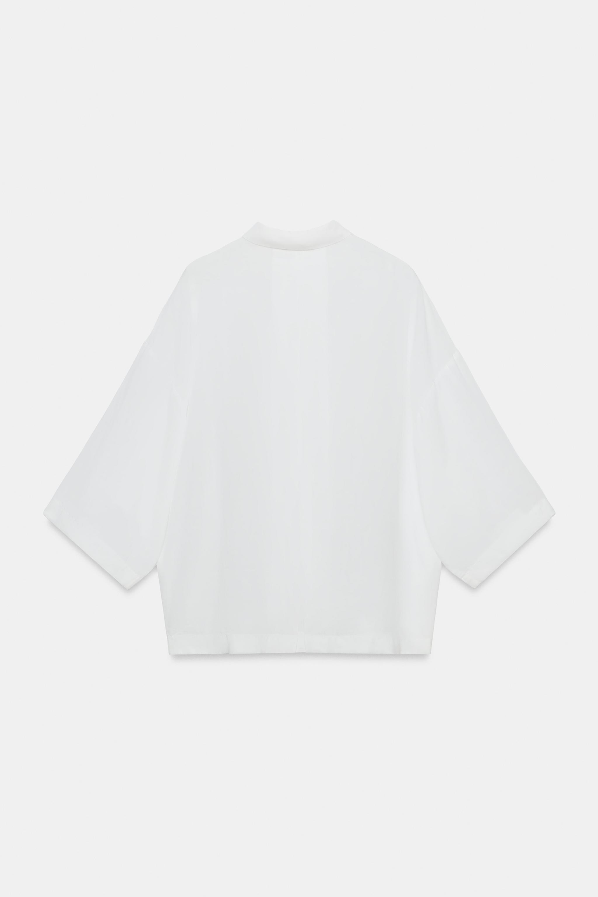 CHEMISE OVERSIZE AVEC RAMIE ZW COLLECTION